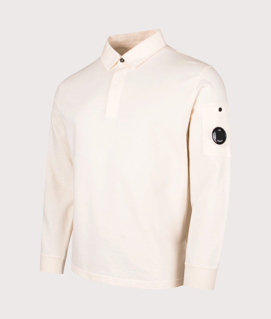 CP Company Mens Light Fleece Polo Sweatshirt